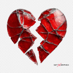 Broken Heart PNG 01