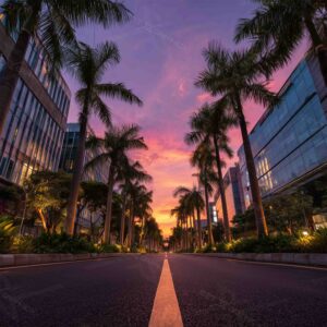 Tropical Sunset Background 02